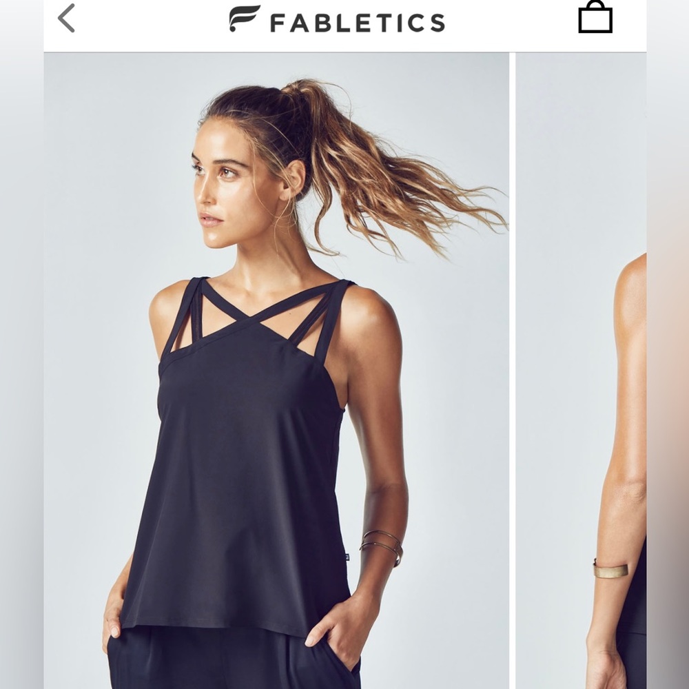 Athletic black lightweight tank top